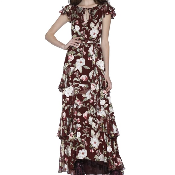 Alice and Olivia flutter sleeve ruffle dress - Picture 2 of 7